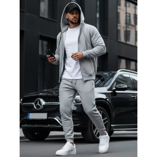  Férfi pulóver DSTREET BX2412 VILÁGOSSZÜRKE 