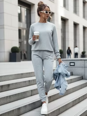 Női szett DSTREET AY0816 VILÁGOSSZÜRKE