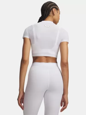 Női póló UNDER ARMOUR HEATGEAR ELITE CROP MCK SS 6014710-100 FEHÉR