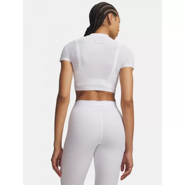 Női póló UNDER ARMOUR HEATGEAR ELITE CROP MCK SS 6014710-100 FEHÉR 
