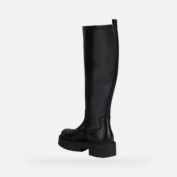  Női csizma GEOX SPHERICA EC7 G004247 FEKETE 