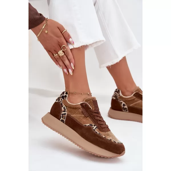  Női tornacipő BIG STAR OO274A313 BARNA/BEGE Big Star Shoes 