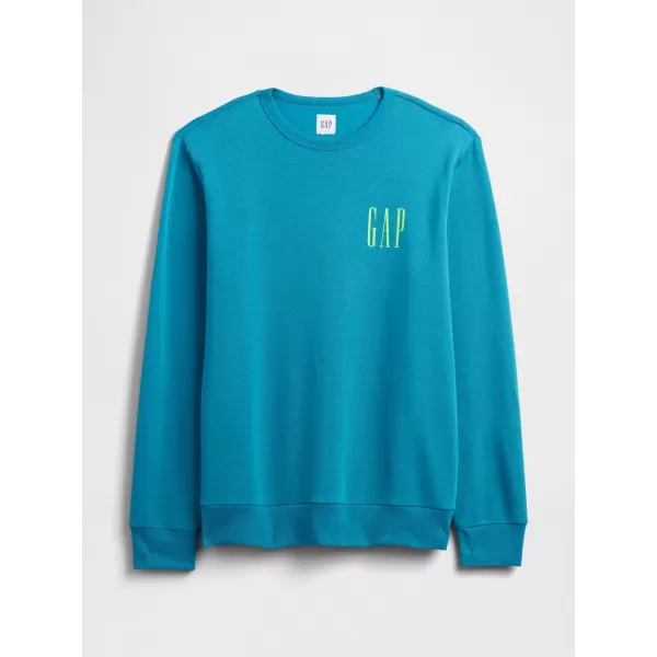  Férfi pulóver GAP LOGO SWEATSHIRT 645634-17 PALA KÉKESZÖLD 