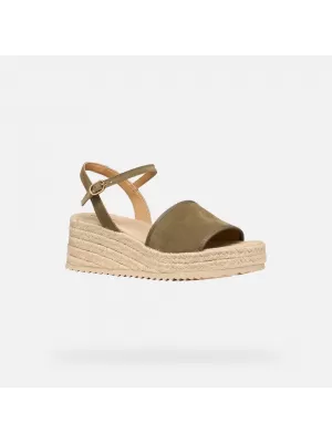 Női szandál GEOX ALEMERIA G012886 KHAKI