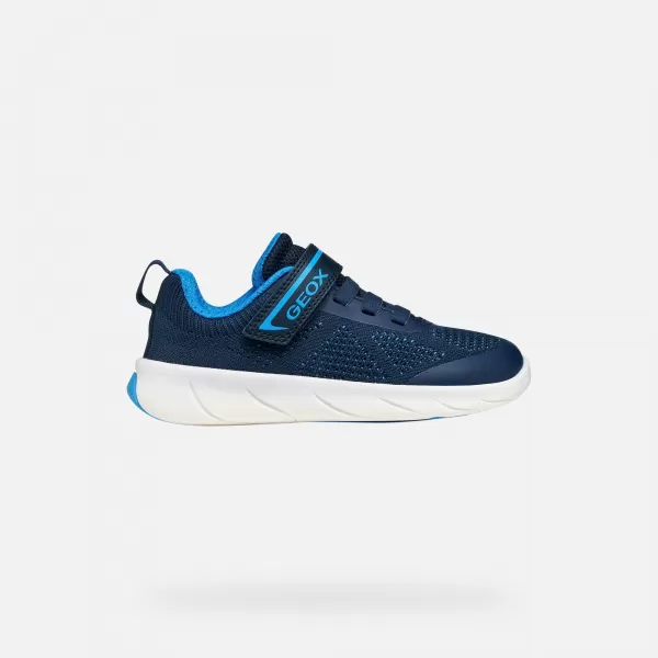  Fiú tornacipő GEOX FOOT-RUN J65PDB06K9JCF44D KÉK 