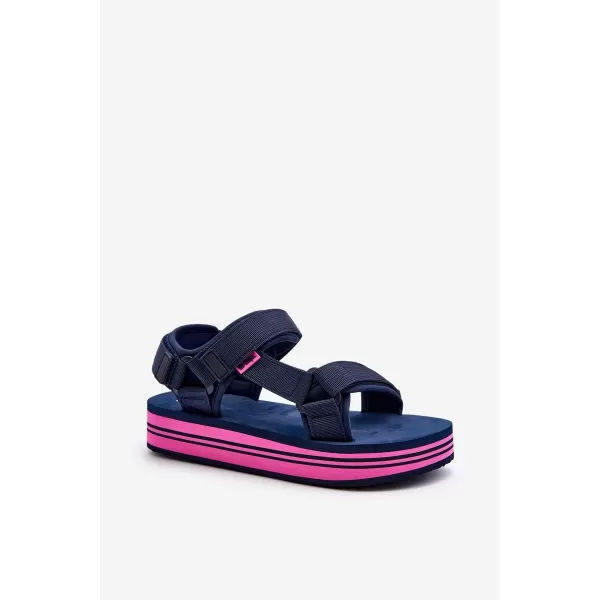  Női szandál LEE COOPER LCW-24-05-2753L TENGERÉSZ/FUKSZIA 