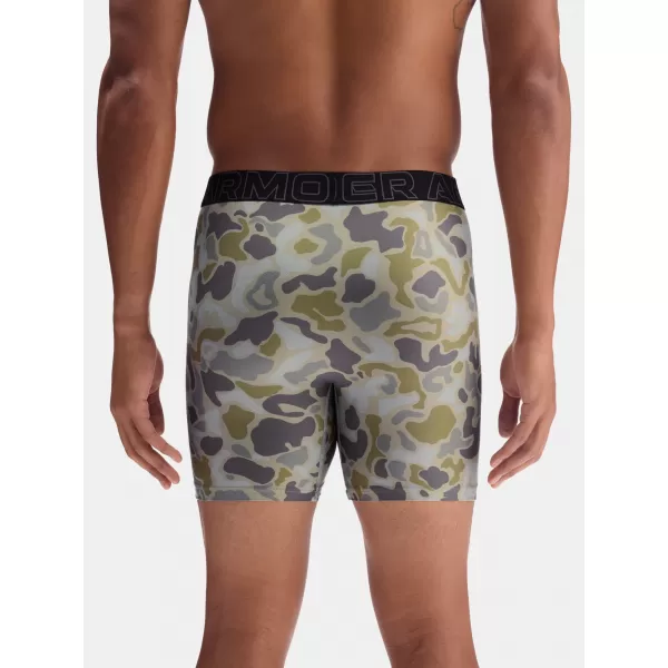  Férfi boxerek UNDER ARMOUR UA PERFORMANCE TECH - PRINT 6IN - 1PK 1383875-069 TITÁN 