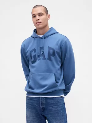 Férfi pulóver GAP LOGO PULLOVER HOODIE 715036-71 BÚZAVIRÁG