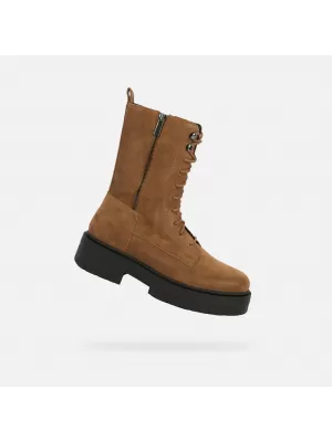 Női bokacsizma GEOX SPHERICA EC7 G004252 BARNA