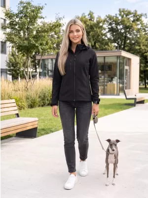Női softshell kabát ALTISPORT NoPrint NP/ALW945 FEKETE