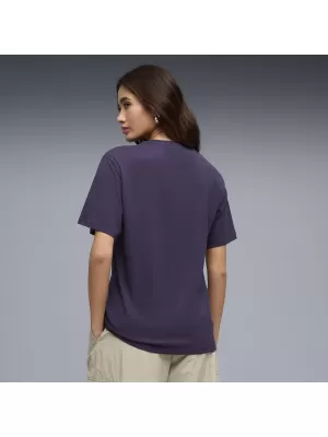 Női póló PUMA GRAPHICS RELAXED TEE BETTER 691908_64 MÉLY SZILVA