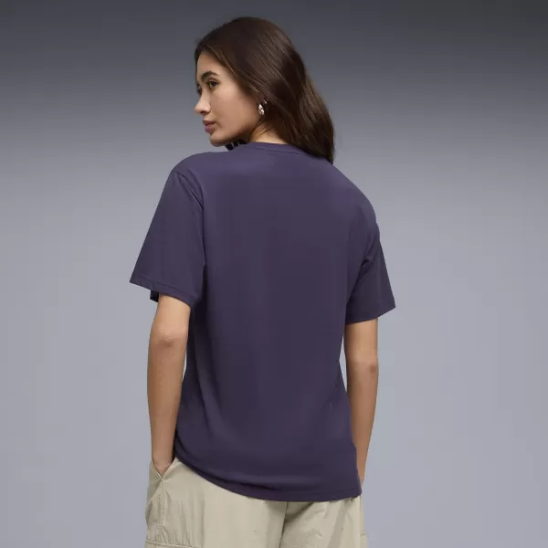  Női póló PUMA GRAPHICS RELAXED TEE BETTER 691908_64 MÉLY SZILVA 