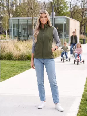 Női softshell mellény ALTISPORT NoPrint NP/ALW965 KATONAI