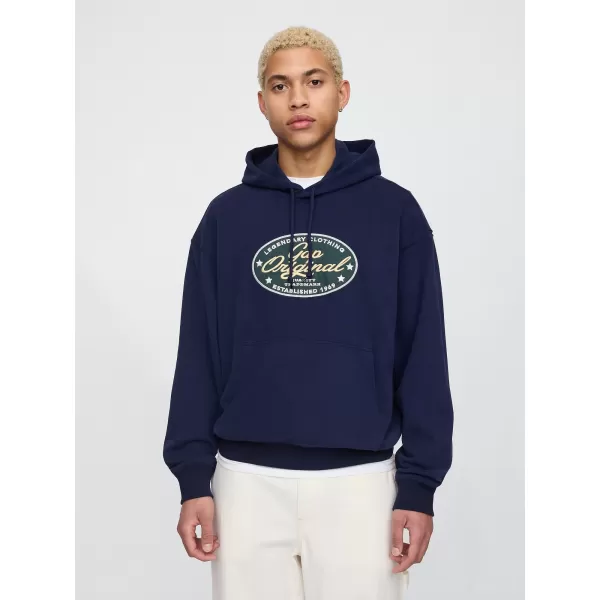  Férfi pulóver GAP LOGO PULLOVER HOODIE 744731-00 HADITENGERÉSZET EGYENRUHA 