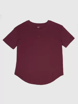 Női póló GAP LOGO TEE 407990-09 TOSZKÁN VÖRÖS