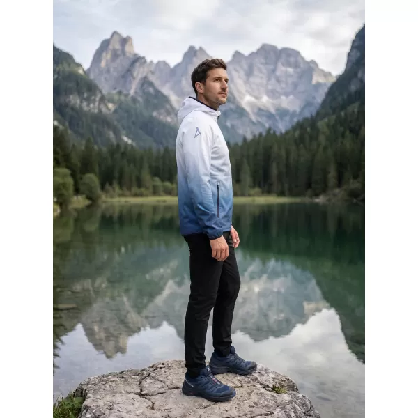  Férfi prémium softshell kabát ALTISPORT VOJ/ALM126JACK01 SÖTÉTKÉK/FEHÉR 