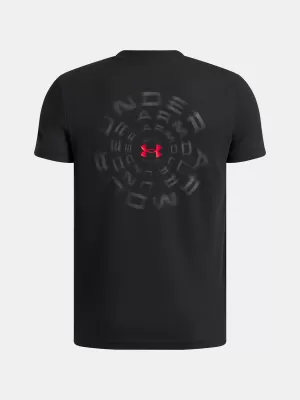 Fiú póló UNDER ARMOUR UA B WM BLUR SS 6009269-001 FEKETE