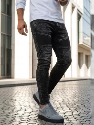 Férfi nadrág DSTREET UX3939 FEKETE