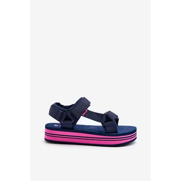  Női szandál LEE COOPER LCW-24-05-2753L TENGERÉSZ/FUKSZIA 