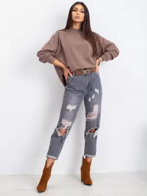 Női pulóver BASIC FEEL GOOD RV-BL-5185.92P BARNA