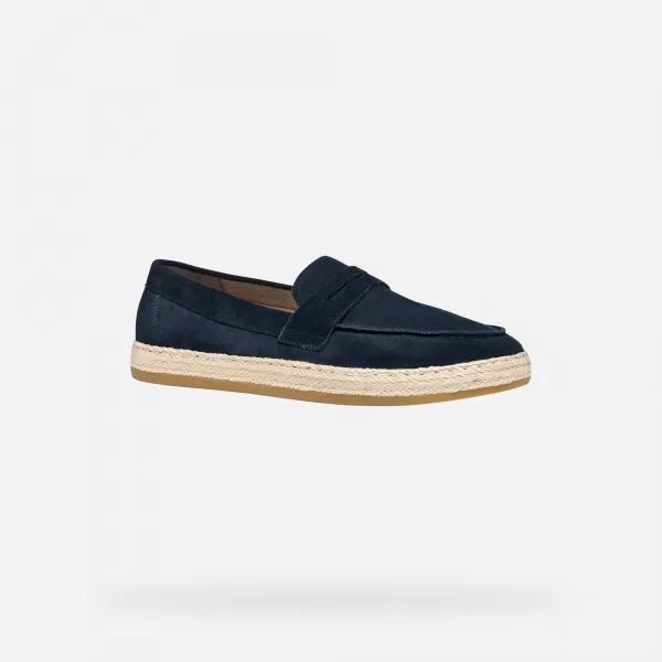  Férfi mokaszinok GEOX PANTELLERIA G014528 SÖTÉTKÉK 