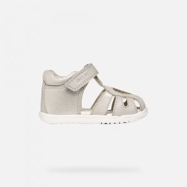  Lányok az első lépések GEOX SANDAL MACCHIA B654WA0MAEWC0262 SZÜRKE 