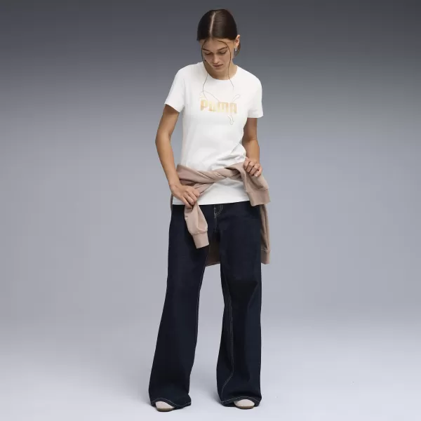  Női póló PUMA ESS LOGO LAB TEE 691824_02 PUMA FEHÉR 