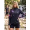 Női prémium softshell kabát ALTISPORT VOJ/ALW064JACK01 FEKETE RÓZSASZÍN