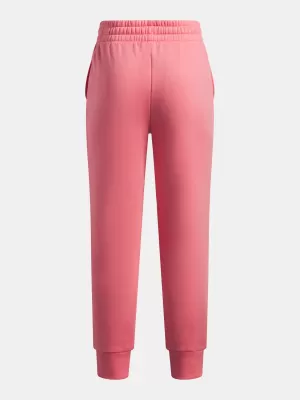 Lányok melegítőnadrágja UNDER ARMOUR UA RIVAL FLEECE JOGGERS 1379525-600 RÓZSASZÍN
