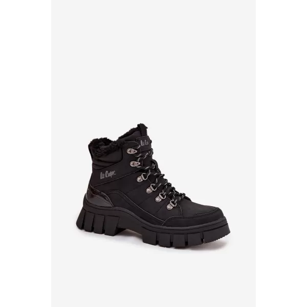  Női téli csizma LEE COOPER LCJ-25-31-3911 FEKETE 