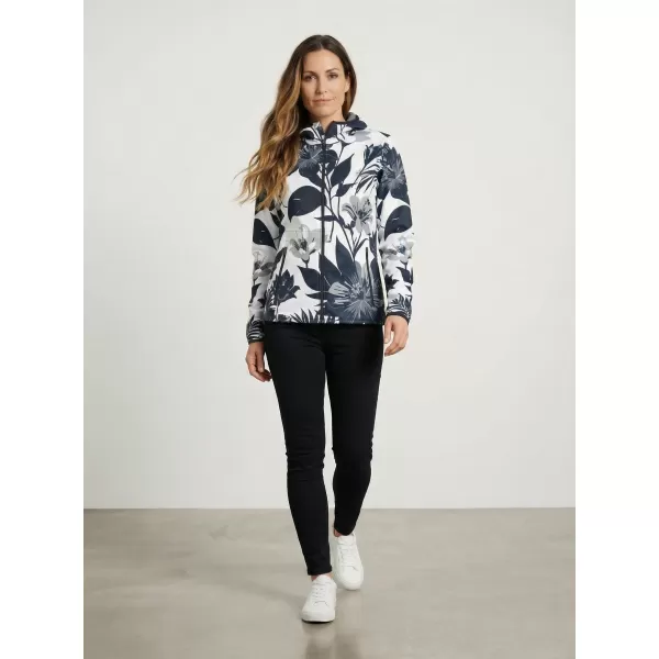 Női prémium softshell kabát ALTISPORT VOJ/ALW115JACK01 FEKETE/FEHÉR 