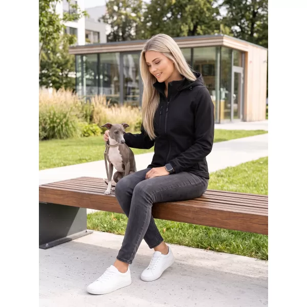 Női softshell kabát ALTISPORT NoPrint NP/ALW945 FEKETE 
