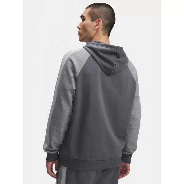  Férfi pulóver UNDER ARMOUR UA RIVAL FLC CB HOOD 6003958-025 SZÜRKE 
