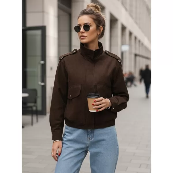  Női kabát DSTREET TY5571 BARNA 
