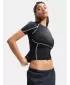 Női póló UNDER ARMOUR HEATGEAR ELITE SS 6015368-008 FEKETE