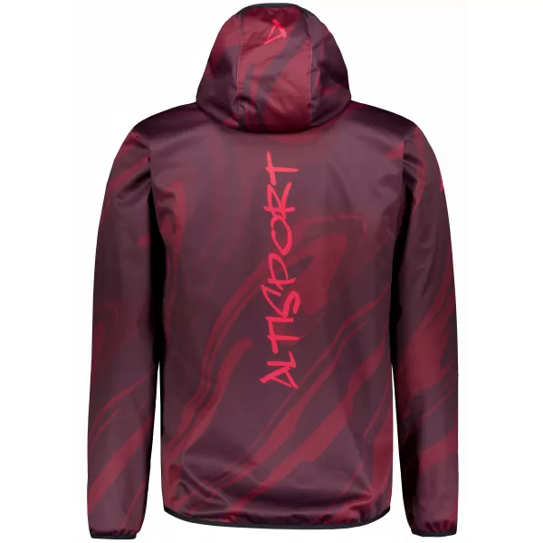 Férfi prémium softshell kabát ALTISPORT VOJ/ALM072JACK01 BOR/VÖRÖS 