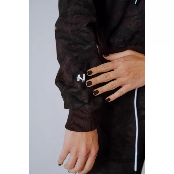  Cipzáras kapucnis POWER 895 DARK BROWN CAMO Nebbia 