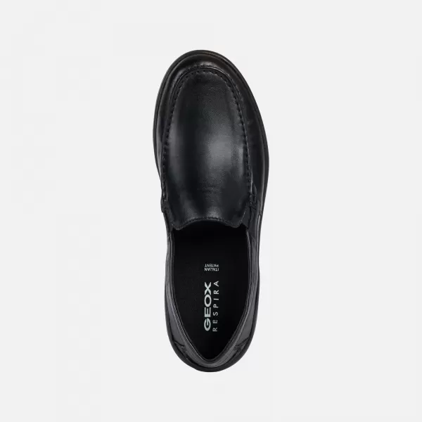  Férfi mokaszinok GEOX LEITAN G002548 FEKETE 