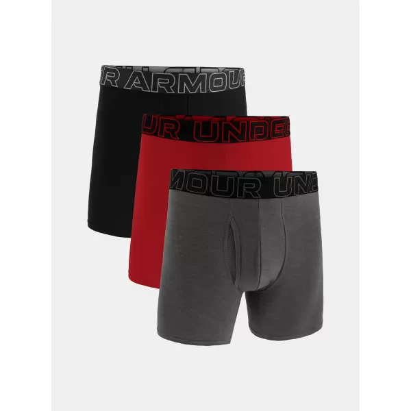  Férfi boxerek UNDER ARMOUR M PERF COTTON 6IN (3KS) 1383889-025 SZÜRKE 