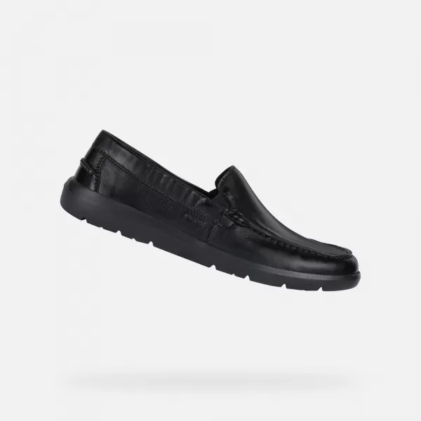  Férfi mokaszinok GEOX LEITAN G002548 FEKETE 