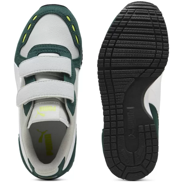  Gyerekcipők PUMA CABANA RACER SL 20 V PS 383730-19 VILÁGOSSZÜRKE/FEHÉR/SÖTÉT MIRTUSZ 