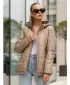 Női kabát DSTREET TY5547 KARAMELLA