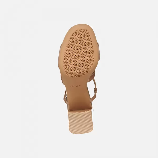  Női szandál GEOX NEW ERAKLIA 80 T01 G012894 VILÁGOSBARNA 