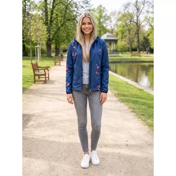  Női prémium softshell kabát ALTISPORT VOJ/ALW077JACK01 SÖTÉTKÉK/NARANCS 
