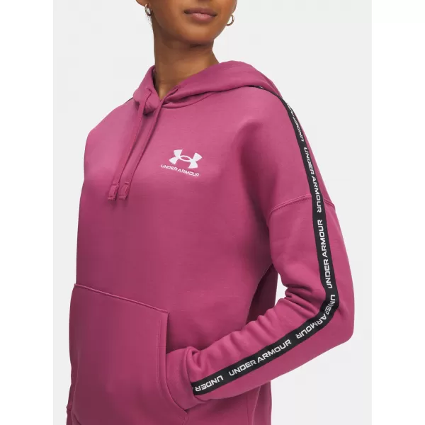  Női pulóver UNDER ARMOUR ICON FLEECE TAPED HDY 6003708-659 PIROS 