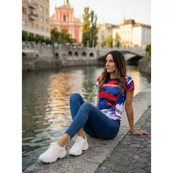  Női prémium póló ALTISPORT VOJ/ALW036SI/TR01 CSÍKOK 