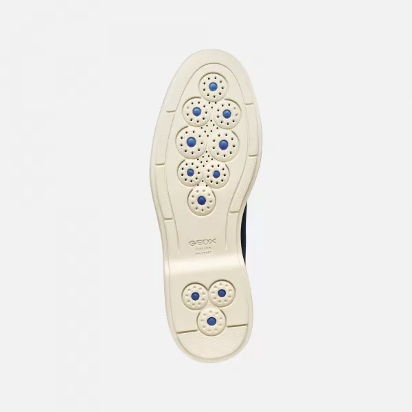  Férfi mokaszinok GEOX SPHERICA EC17 G014395 SÖTÉTKÉK 