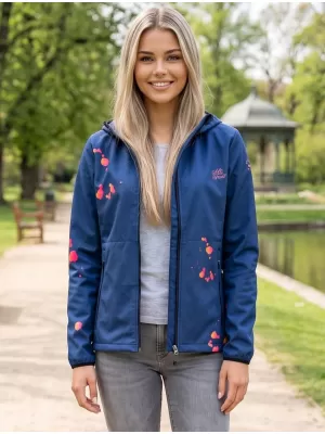 Női prémium softshell kabát ALTISPORT VOJ/ALW077JACK01 SÖTÉTKÉK/NARANCS
