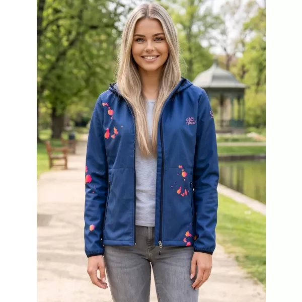  Női prémium softshell kabát ALTISPORT VOJ/ALW077JACK01 SÖTÉTKÉK/NARANCS 