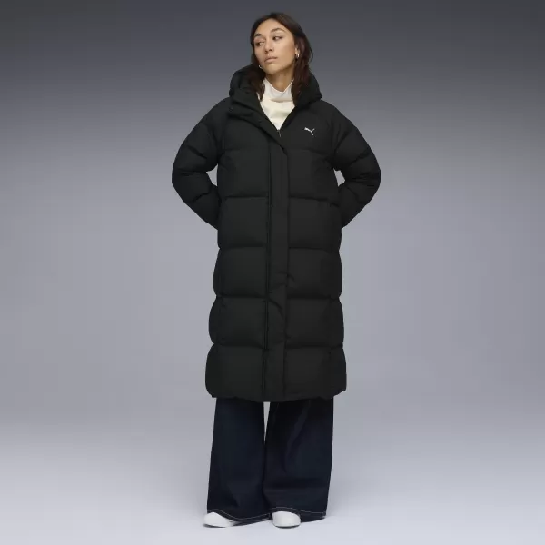  Női kabát PUMA HOODED DOWN PUFFER COAT 688390-01 PUMA FEKETE 